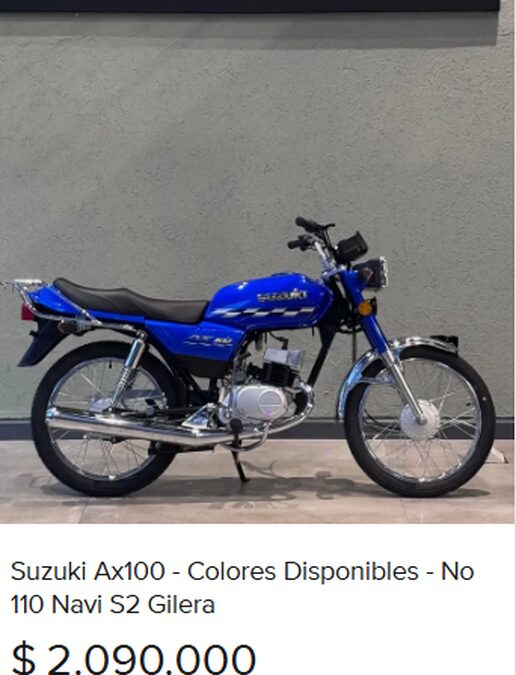 moto suzuki AX 100 mod 2015