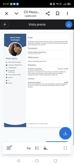 Busco trabajo