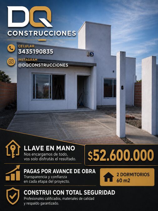 TENES TU CREDITO IAPV?  NOSOTROS CONSTRUIMOS TU VIVIENDA!