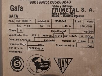 Heladera gaffa