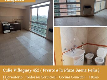 Alquilo departamento de 1 dormitorio ( frente a la Plaza Sáenz Peña )
