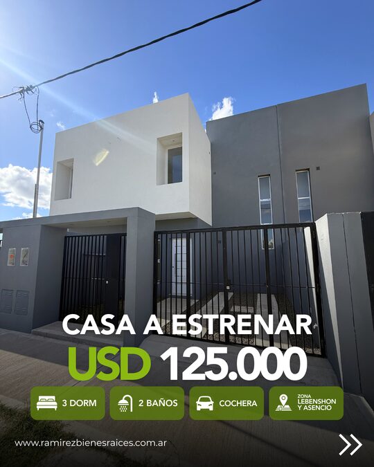 HERMOSA CASA A ESTRENAR