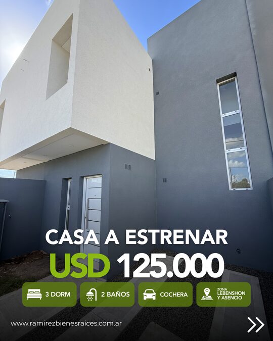 HERMOSA CASA A ESTRENAR