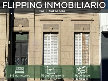 Propiedad a Reciclar | 551 m² | Zona Centro/Parque – Salta 564 | U$D 125.000