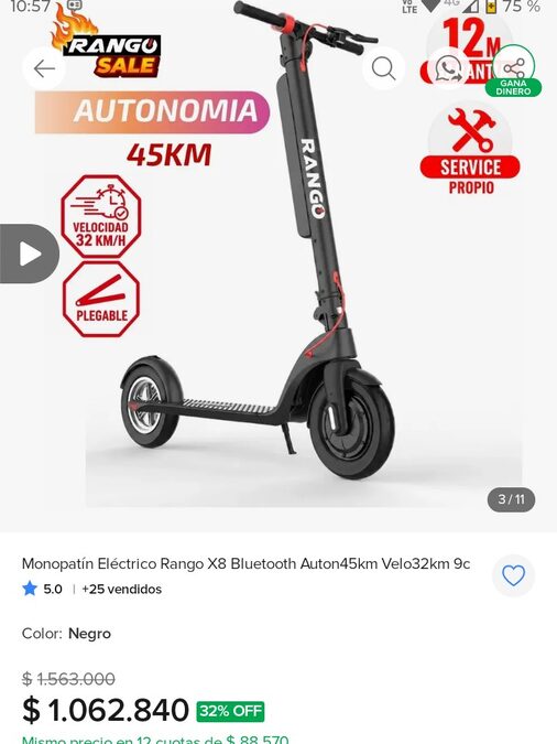 Monopatín Eléctrico RANGO