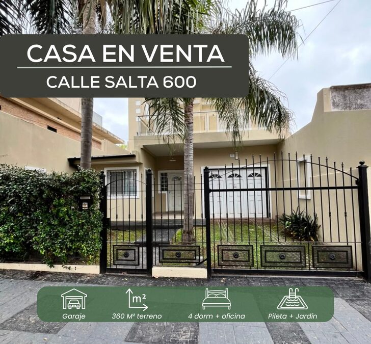 Casa 4 dormitorios Apta Crédito - Calle Salta y Nogoya