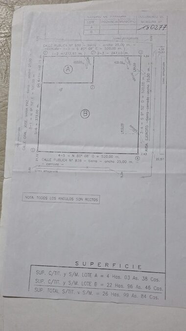 VENTA 4 HECTAREAS ZONA CAMPING AGMER