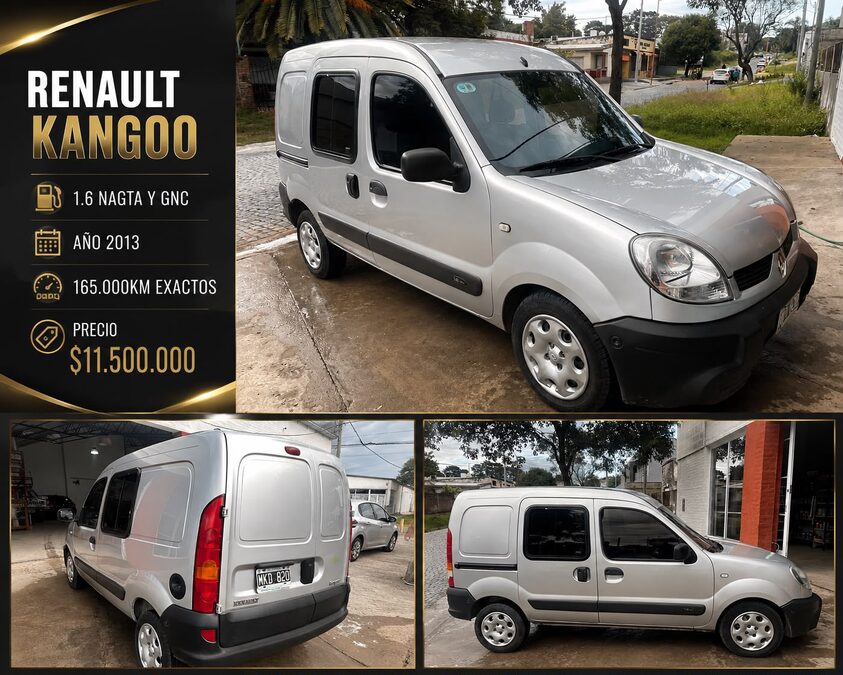 Kangoo 1.6 gnc furgon  2013 165.000km. Vendo o permuto mayor-menor