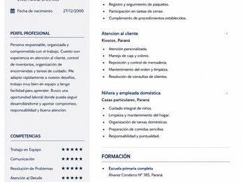 Busco empleo