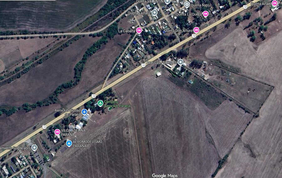 OPORTUNIDAD!!terreno 20x40  pegando al Aeroclub de Parana, Sauce Montrul.