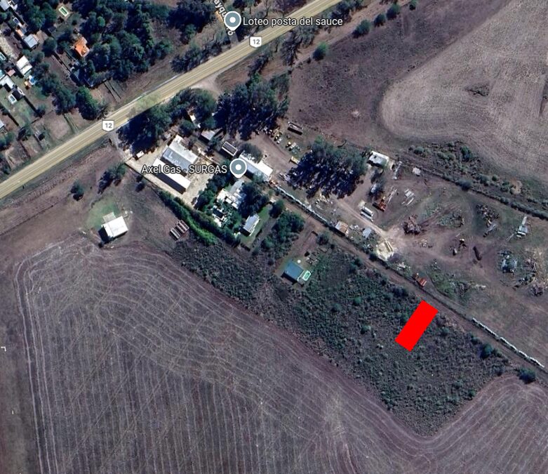 OPORTUNIDAD!!terreno 20x40  pegando al Aeroclub de Parana, Sauce Montrul.