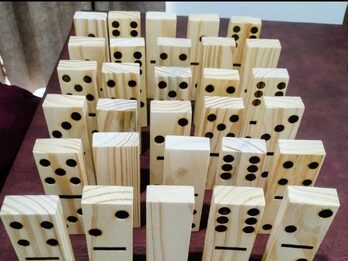 Domino extra grande de madera