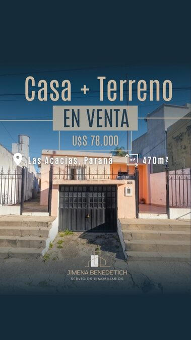 Casa + Terreno (ideal inversion)