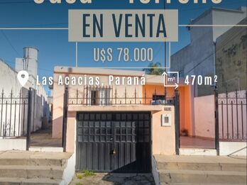Casa + Terreno (ideal inversion)