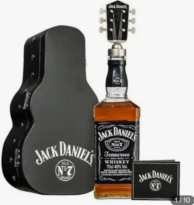 WHISKY JACK DANIELS ESTUCHE GUITARRA