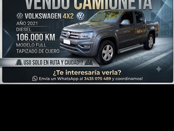 VENDEMOS 🚩 VOLKSWAGEN AMAROK 2021 - DIESEL - AUTOMÁTICA