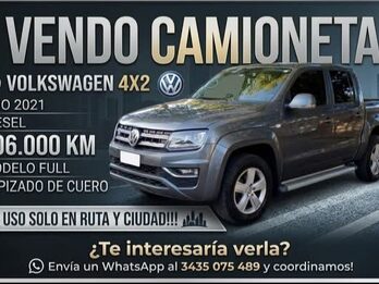 VENDEMOS 🚩 VOLKSWAGEN AMAROK 2021 - DIESEL - AUTOMÁTICA