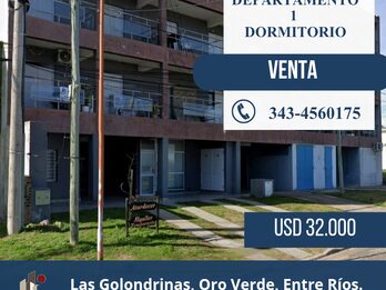 Oro Verde, VENTA:  Depto 1 dormitorio alquilado