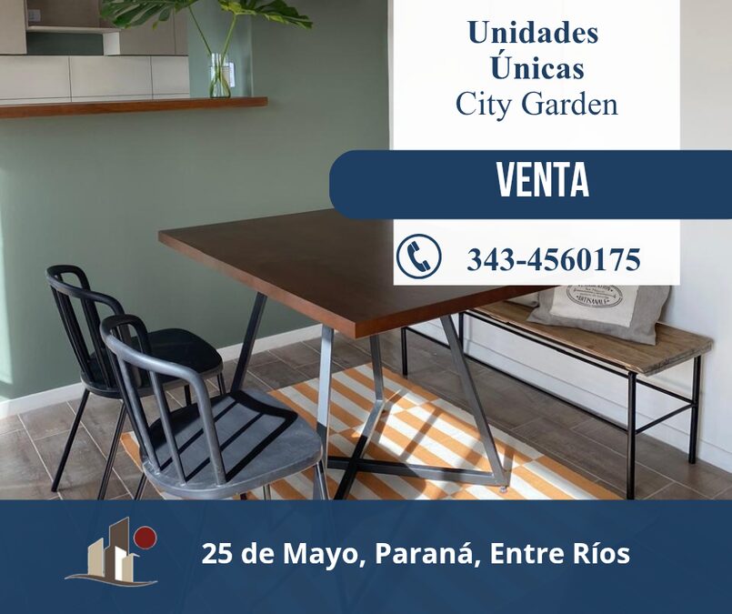 Complejo City Garden II, Zona UNER, departa.rntos en venta