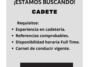 Cadete con experiencia