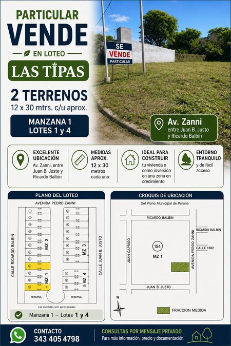 VTA TERRENO IDEAL INVERSION