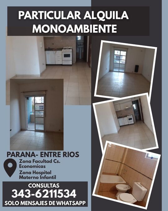 Particular Alquila Monoambiente