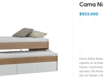 VENDO CAMA NIDO CON 3 CAJONES VALENZIANA