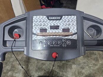 Cinta de correr eléctrica Randers ARG-450 color gris y blanco