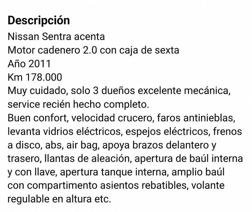NISSAN SENTRA