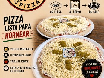 Pizzas y Pizzetas listas para Hornear