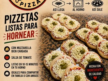 Pizzas y Pizzetas listas para Hornear