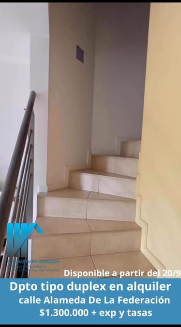 Alquilo Dpto. tipo duplex zona Parque