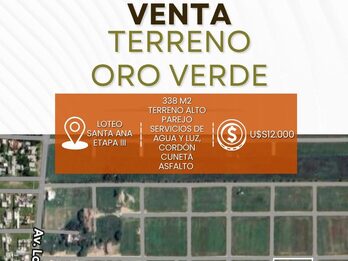 terreno en loteo SANTA ANA 3