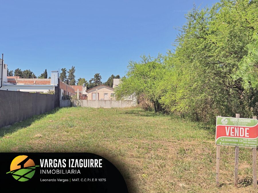 LOTE EN VENTA en Sauce Montrull: Zona de Casas Quintas, Terreno PLANO Listo para Construir y Cerca de Paraná
