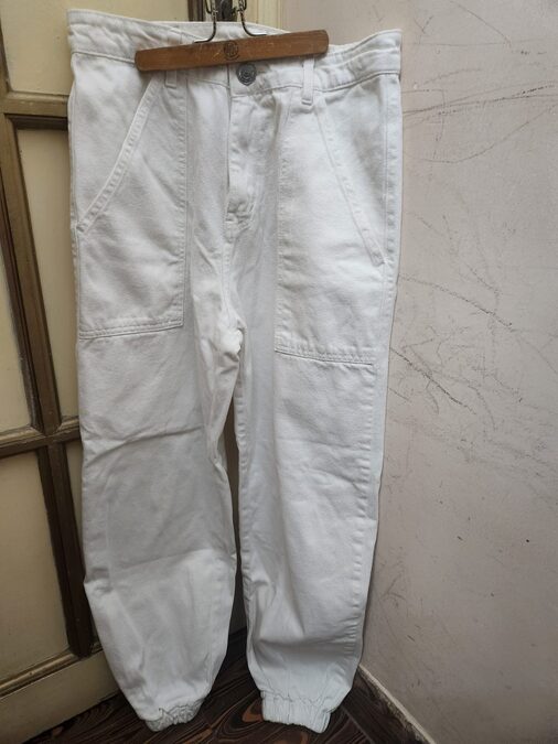 PANTALON BLANCO GABARDINA