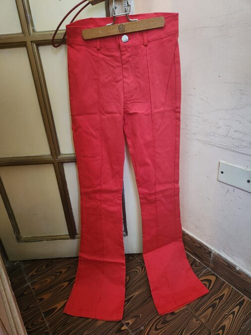 PANTALON ROJO BENGALINA NUEVO TALLE 36