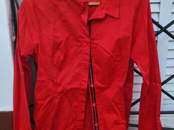 CAMISA MANGA LARGA ROJA TALLE XL