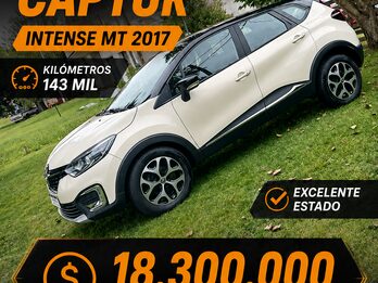 RENAULT CAPTUR INTENS MT KM143MIL 2017 EXCELENTE!