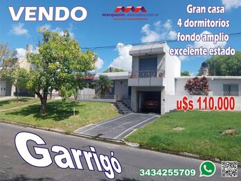 casa en venta calle Garrigo (Parana)