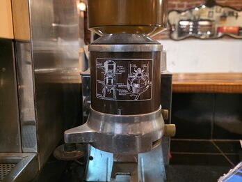 Cafetera profesional y Molinillo de café marca Rilo