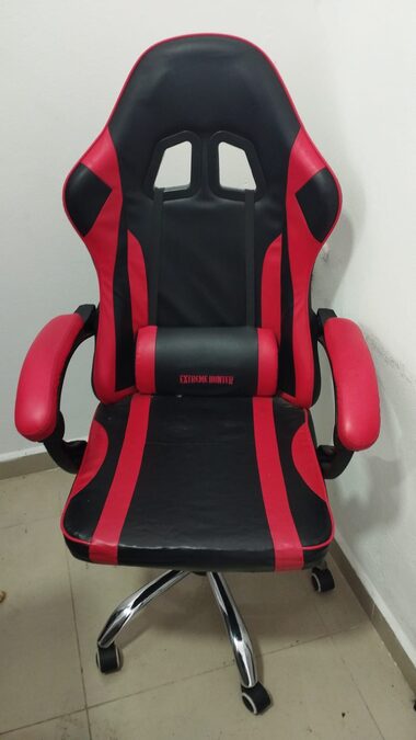 silla gamer roja