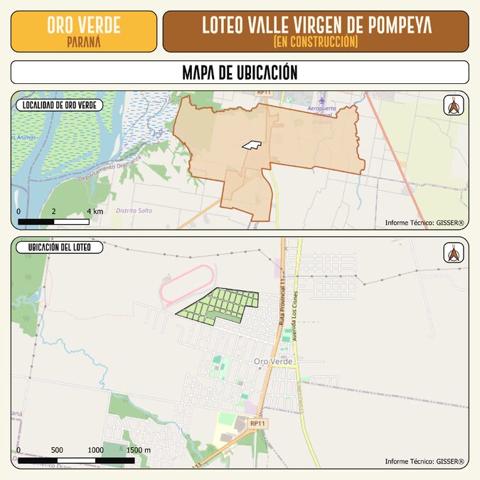 LOTES EN VENTA en Oro Verde: Valles Virgen de Pompeya con FINANCIACIÓN en PESOS o DÓLARES