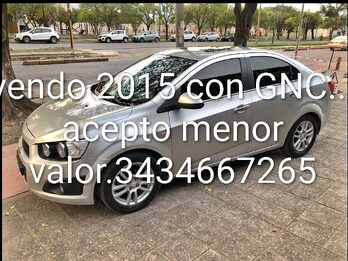 VENDO SONIC 2015 NAFTA Y GNC ACEPTO MENOR