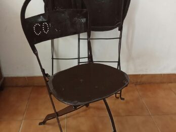 Vendo sillas de fierro en muy buen estado