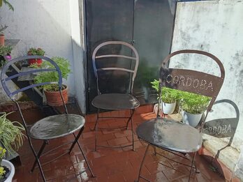 Vendo sillas de fierro en muy buen estado