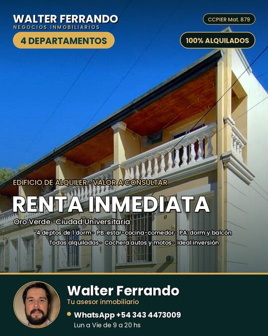 4 Departamento En venta