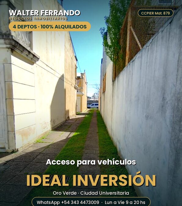4 Departamento En venta