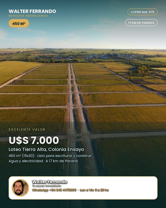 OFERTA LOTE 7000 USS