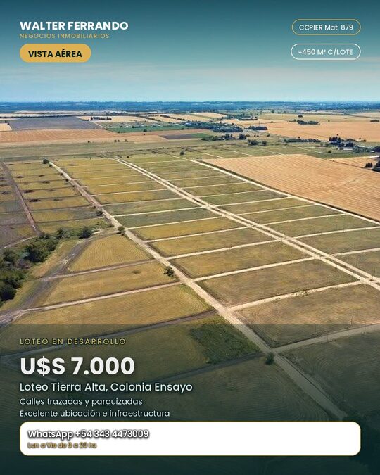 OFERTA LOTE 7000 USS