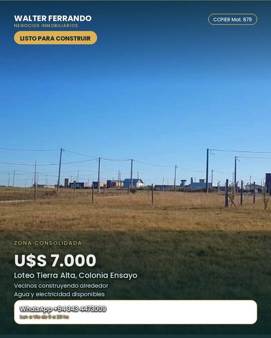 OFERTA LOTE 7000 USS